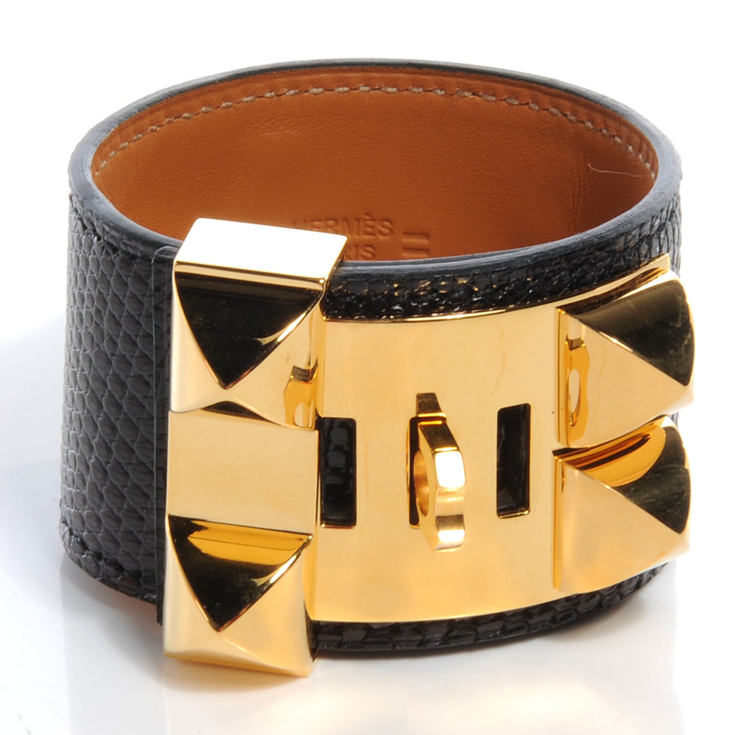 Lizard Collier de Chien CDC Bracelet Noir