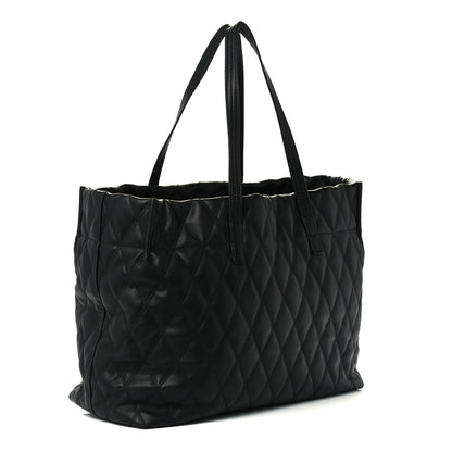 Givenchy Rubber Effect Canvas Quilted Duo Shopper Tote Black 3 of 11