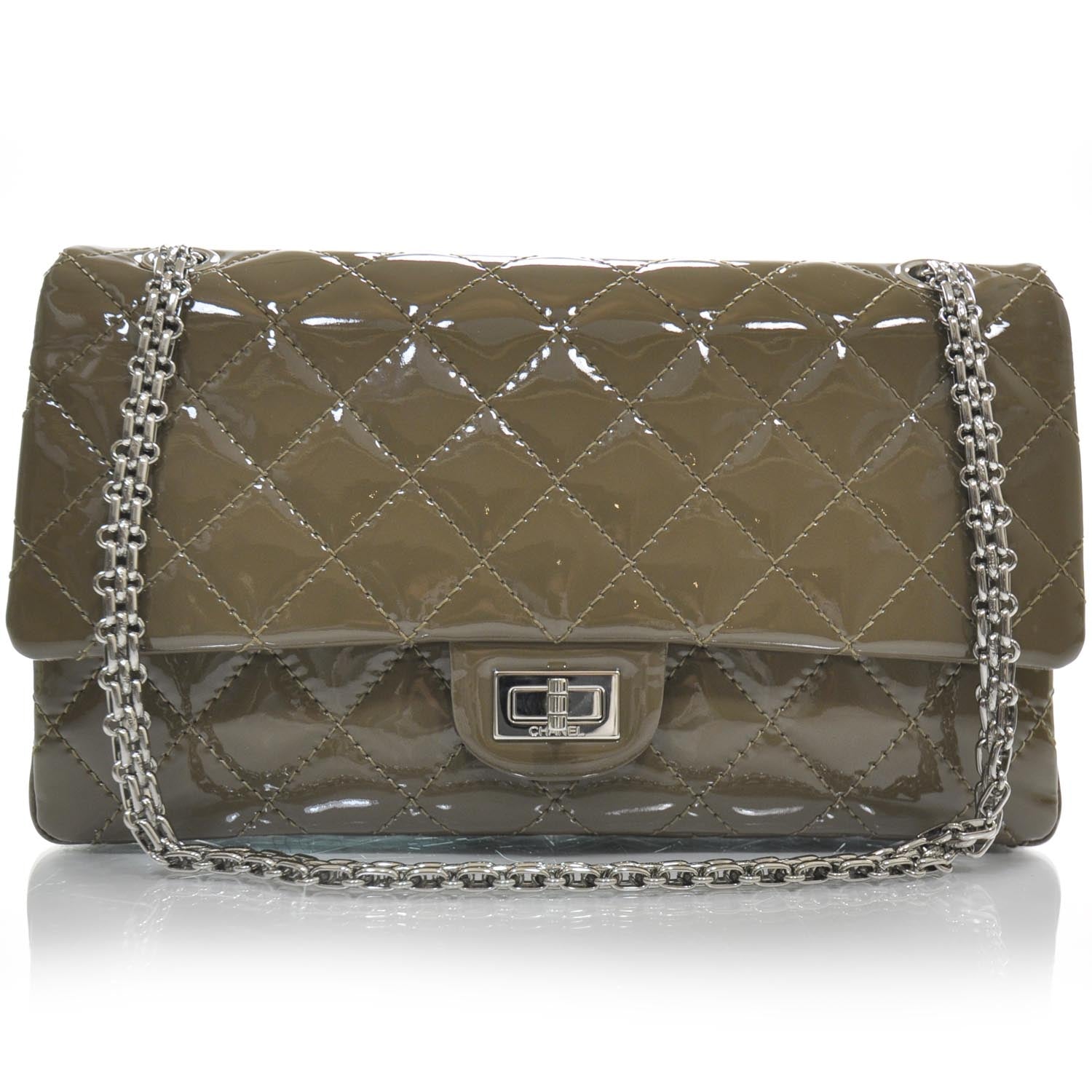 Chanel Patent 2.55 Reissue 226 Flap Taupe 1 of 11