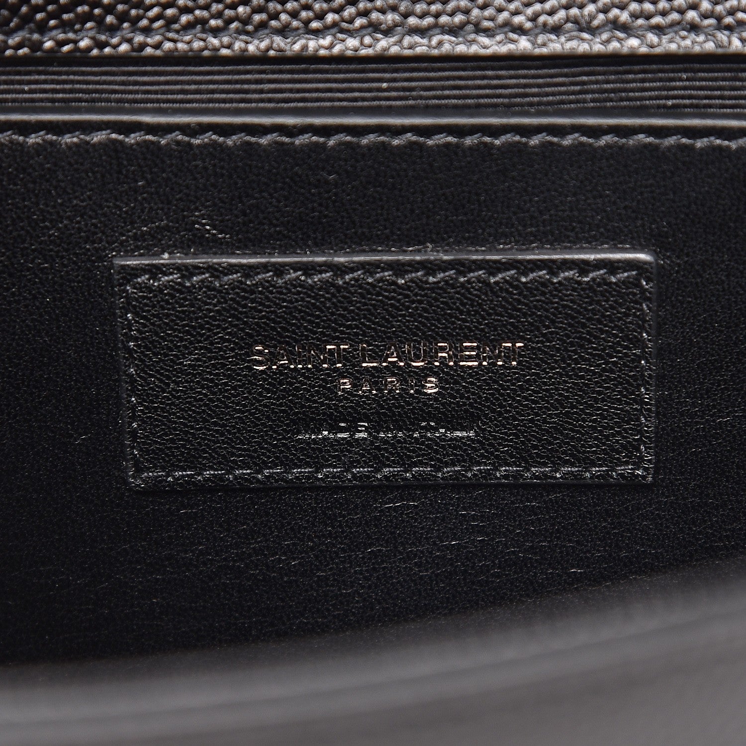 Saint Laurent Grain De Poudre Small Monogram Kate Satchel Black 7 of 7
