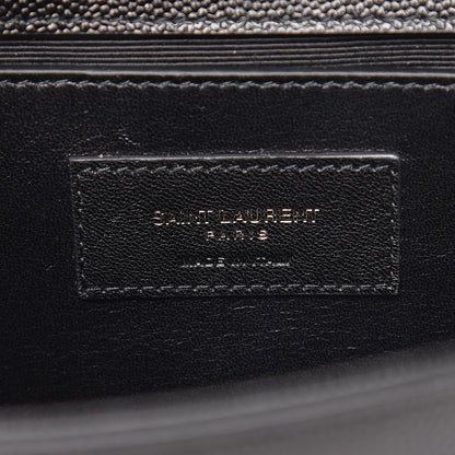 Saint Laurent Grain De Poudre Small Monogram Kate Satchel Black 7 of 7