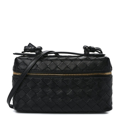 Bottega Veneta Calfskin Intrecciato Bang Bang Vanity Case Black 1 of 12