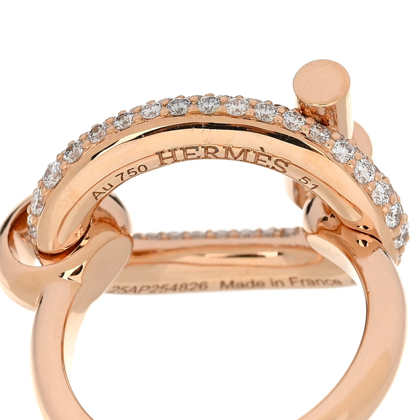 18K Rose Gold Diamond Adage Ring 51 5.75