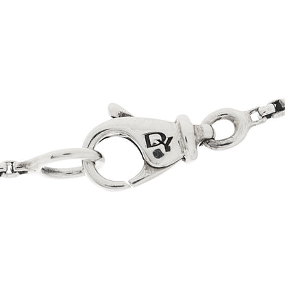 David Yurman Sterling Silver 18K Yellow Gold Diamond Petite Cross Pendant Necklace 5 of 5