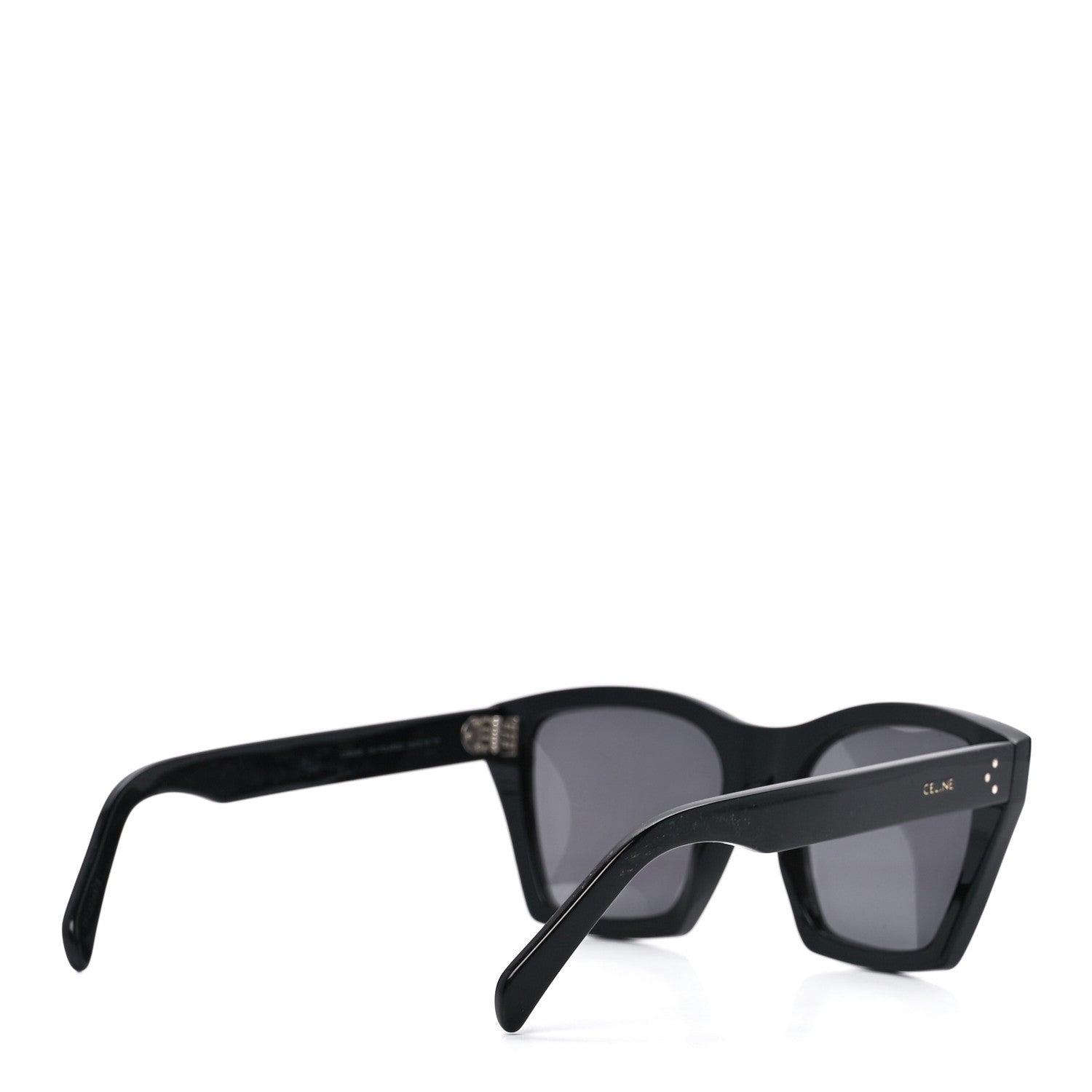 Celine Acetate Polarized Square Sunglasses CL40090I Black 4 of 6