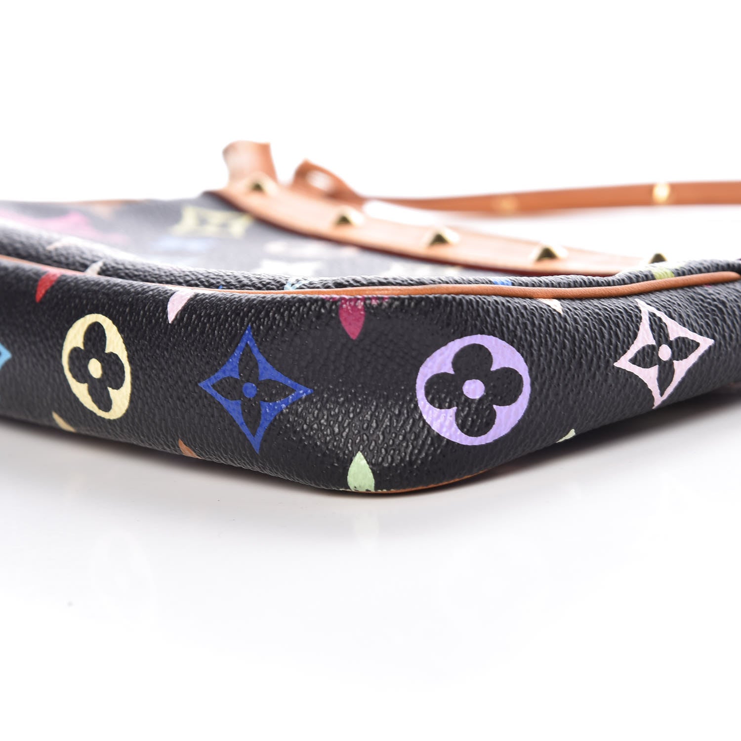 Louis Vuitton Monogram Multicolor Pochette Accessories Black 10 of 10