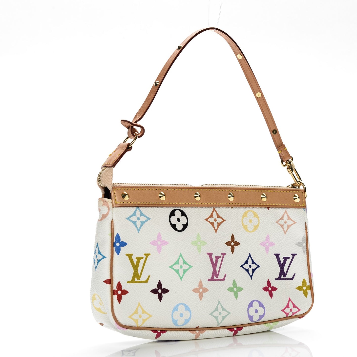 Monogram Multicolor Pochette Accessories White