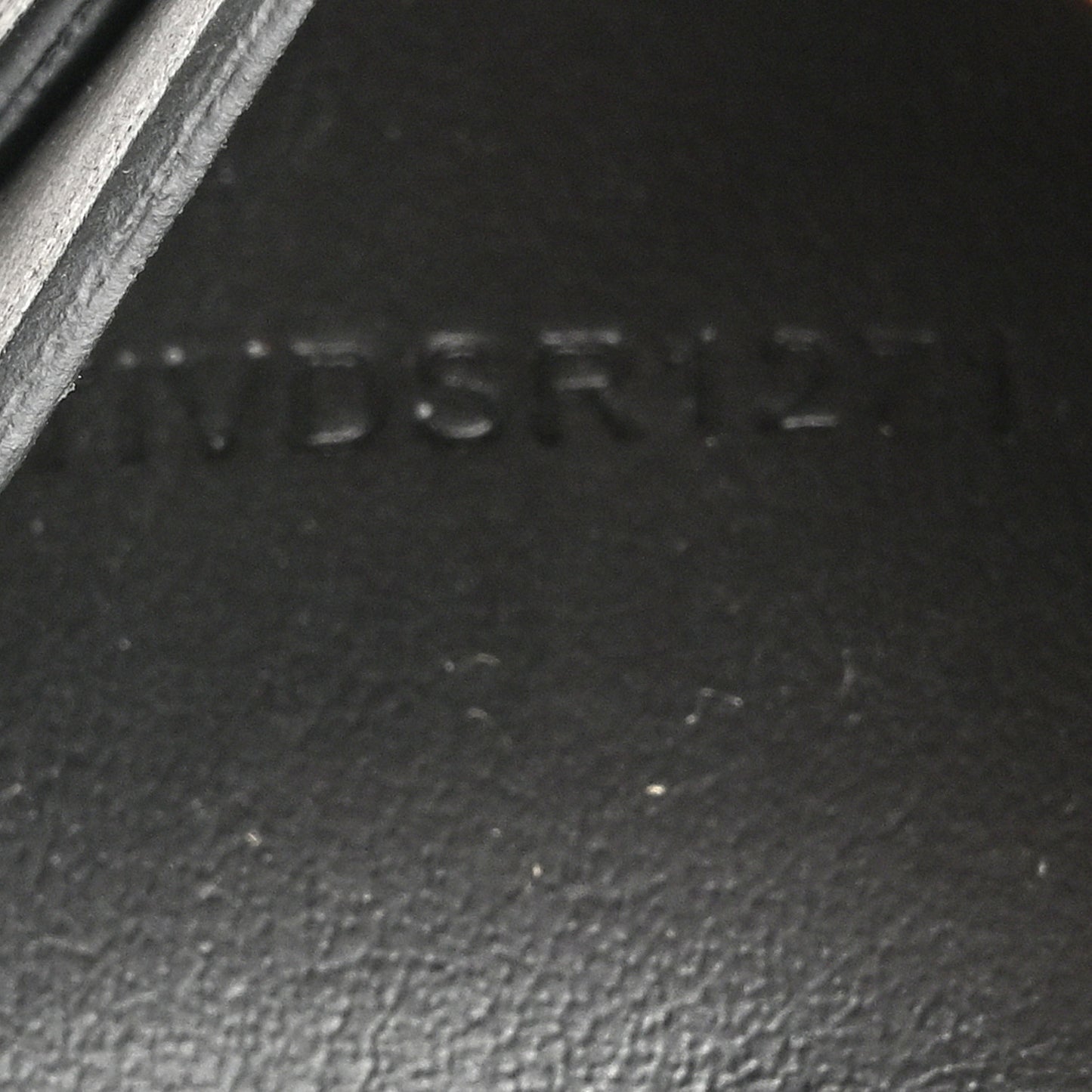Soft Grain Calfskin Haymarket Check Camberwell Card Case Black
