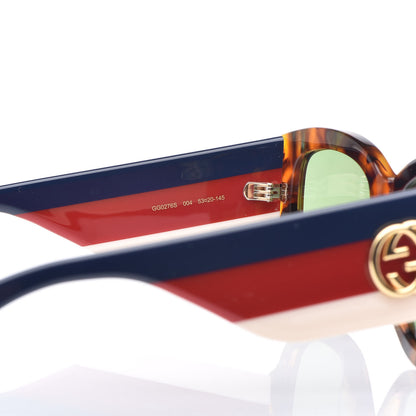 Gucci Acetate Web Oversized Frame Rectangle Sunglasses GG0276S Tortoiseshell 5 of 7