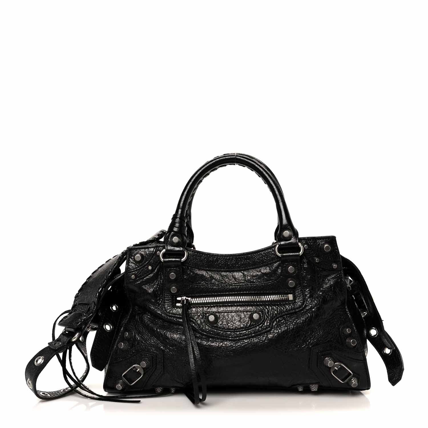 Balenciaga Agneau Arena Small Neo Cagole City Handbag Black 1 of 11