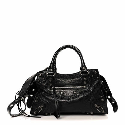 Balenciaga Agneau Arena Small Neo Cagole City Handbag Black 1 of 11