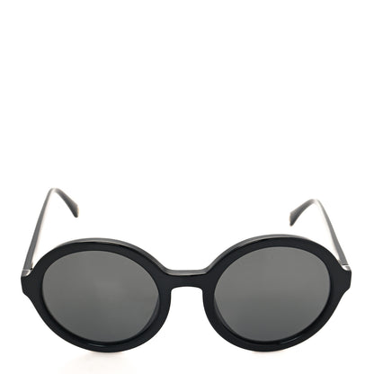 Chanel Acetate Polarized Round Sunglasses 5522U Black 2 of 7