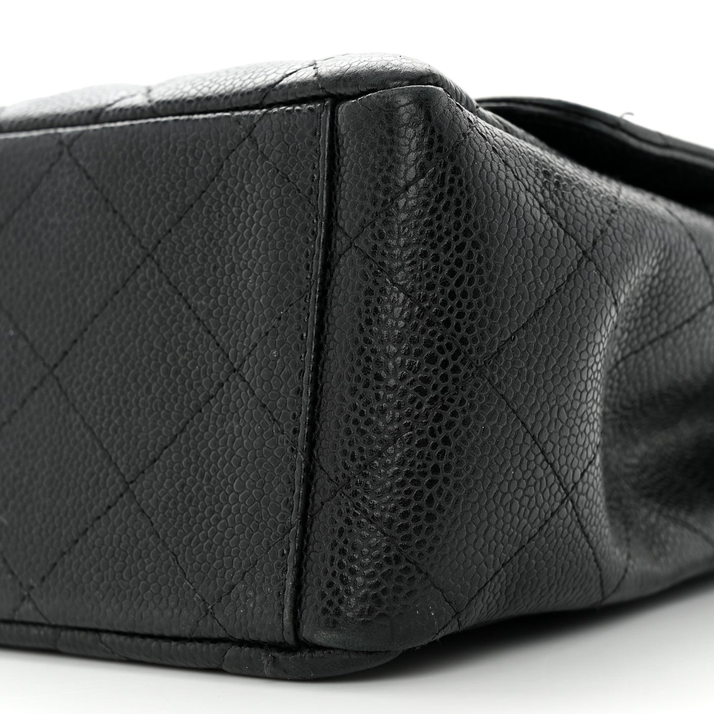 Caviar Quilted Maxi Double Flap Black
