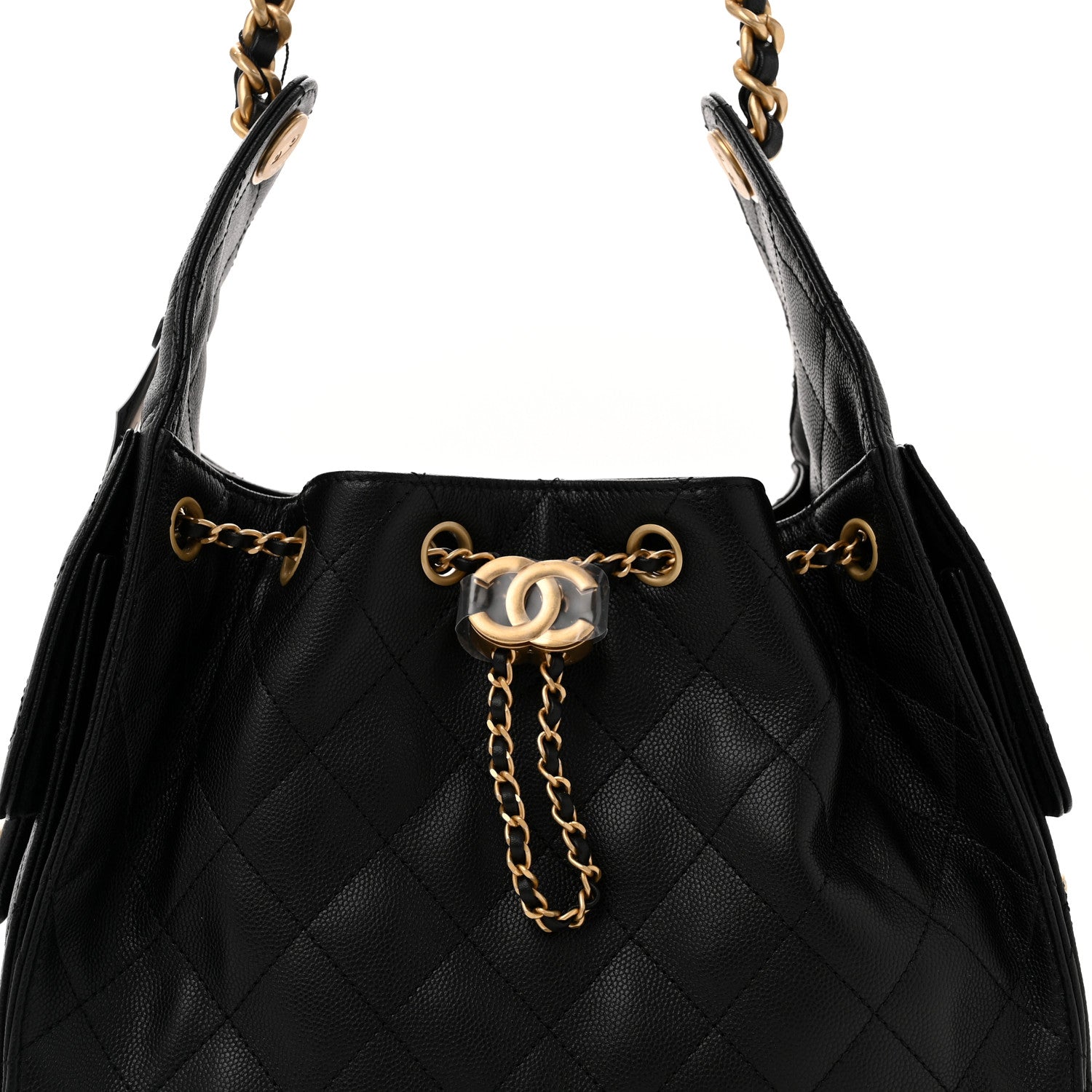 Chanel Caviar Quilted Small Chanel 25 Handbag Black 8 of 11