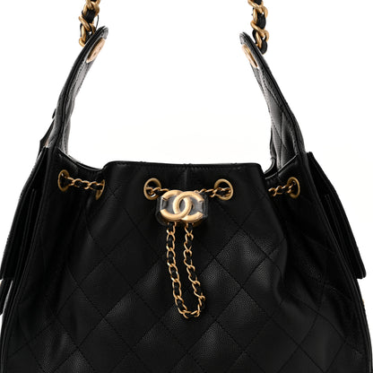 Chanel Caviar Quilted Small Chanel 25 Handbag Black 8 of 11