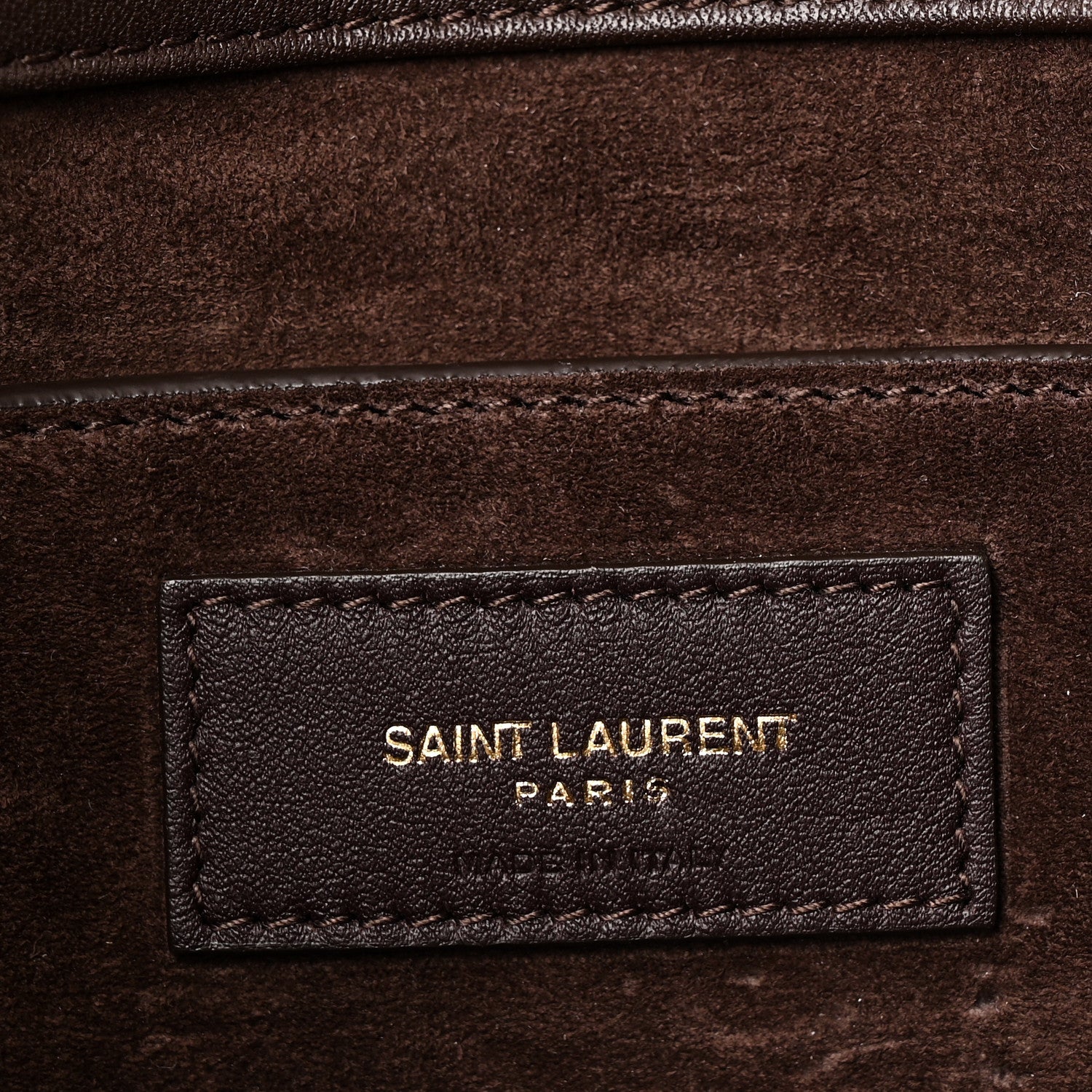 Saint Laurent Raffia Medium Monogram Kate Satchel Natural Dark Oak 6 of 10