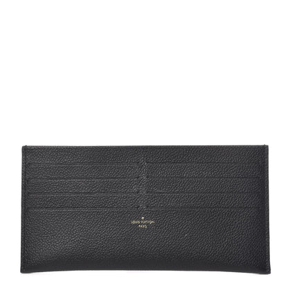 Louis Vuitton Calfskin Felicie Chain Wallet Card Holder Insert Black 1 of 6