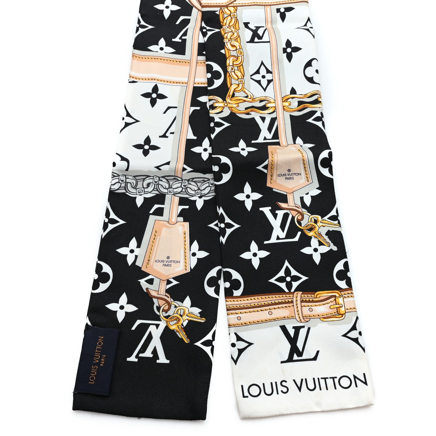 Louis Vuitton Silk Monogram Confidential Bandeau Black 2 of 5