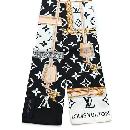 Louis Vuitton Silk Monogram Confidential Bandeau Black 2 of 5
