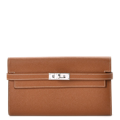 Hermes Epsom Kelly Longue Wallet Gold 1 of 8