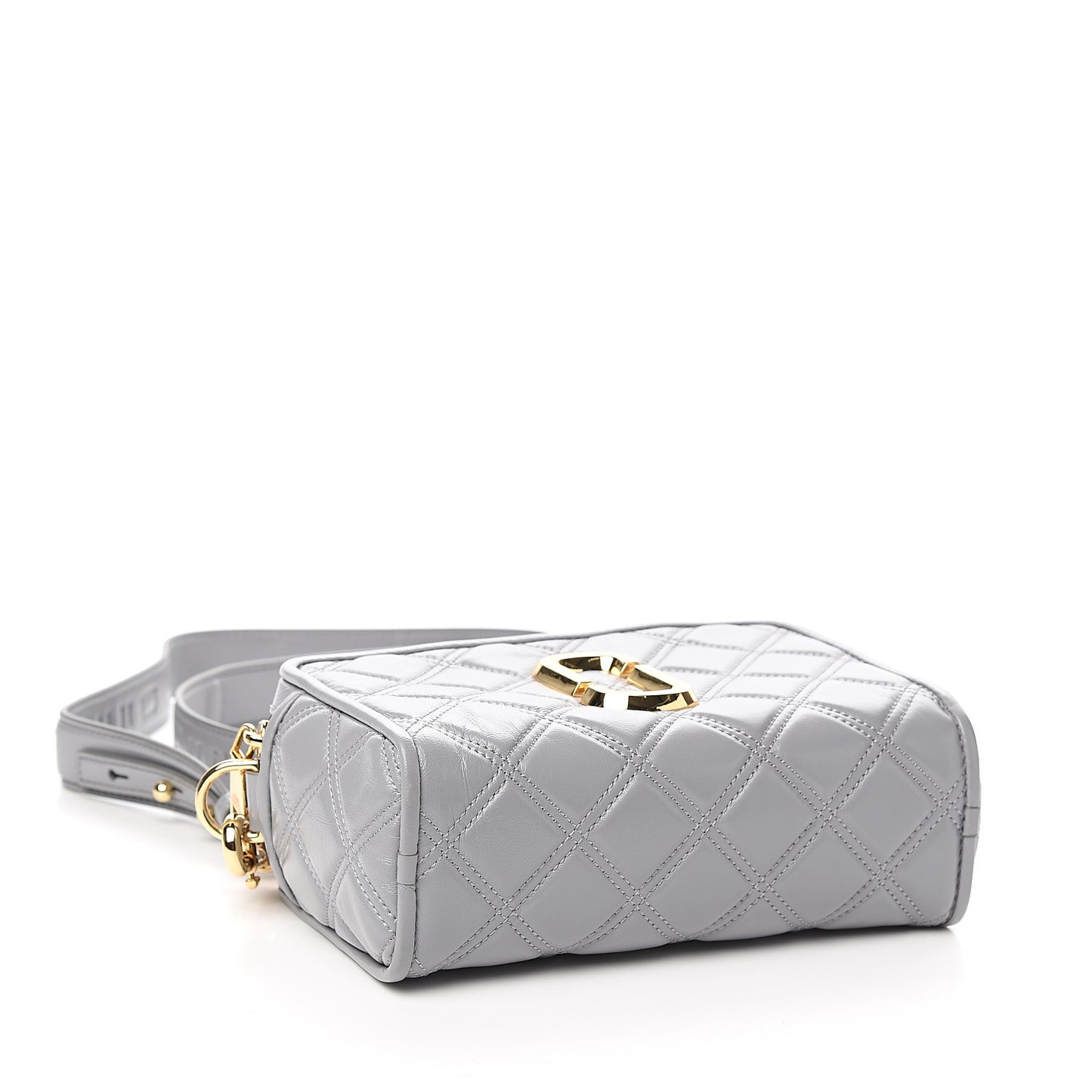 Calfskin Quilted The Softshot 21 Bag Grey