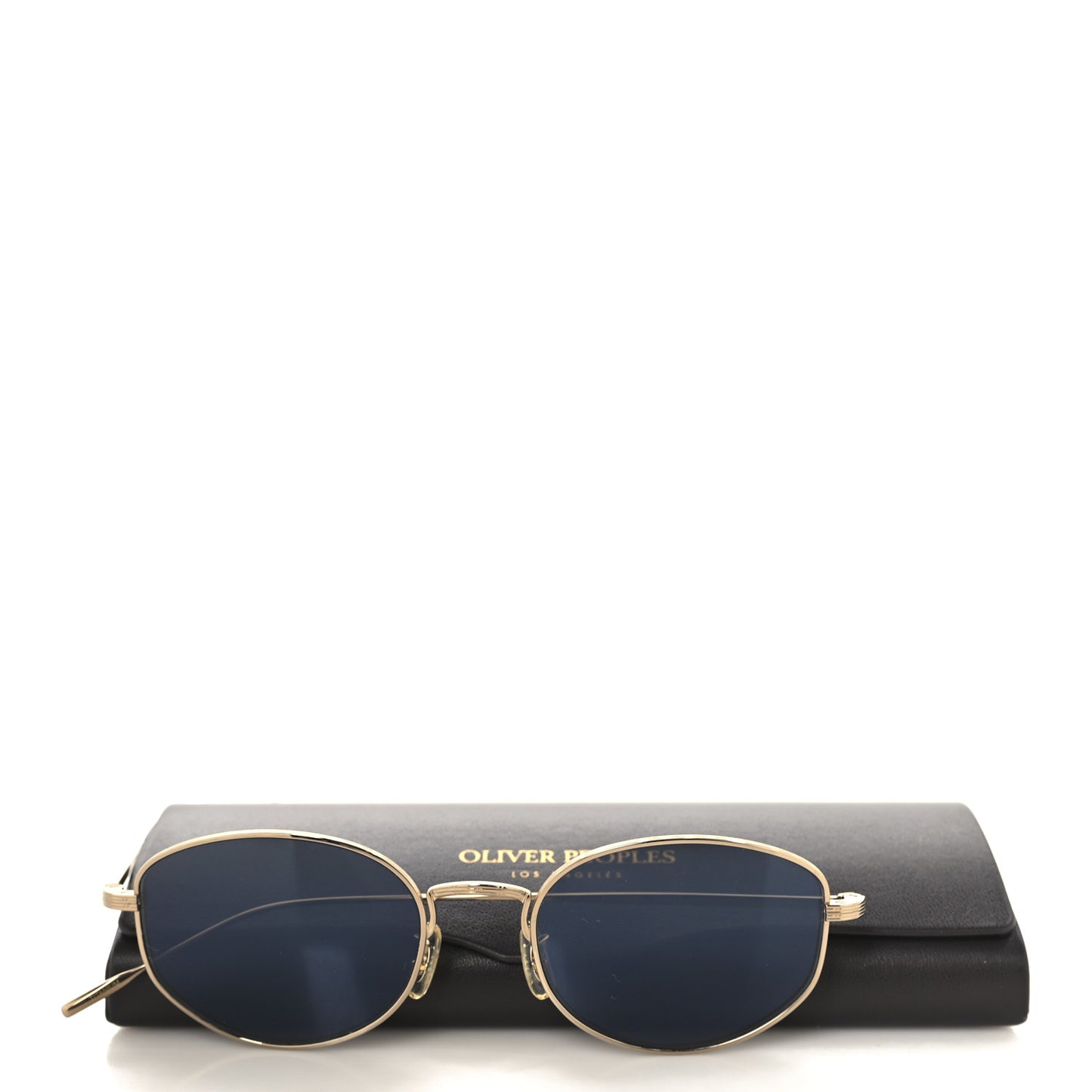 Titanium Oval Sunglasses OV1347ST Gold