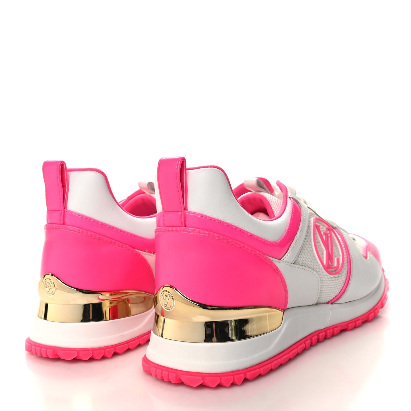 Calfskin Mesh Run Away Sneakers 37.5 Rose