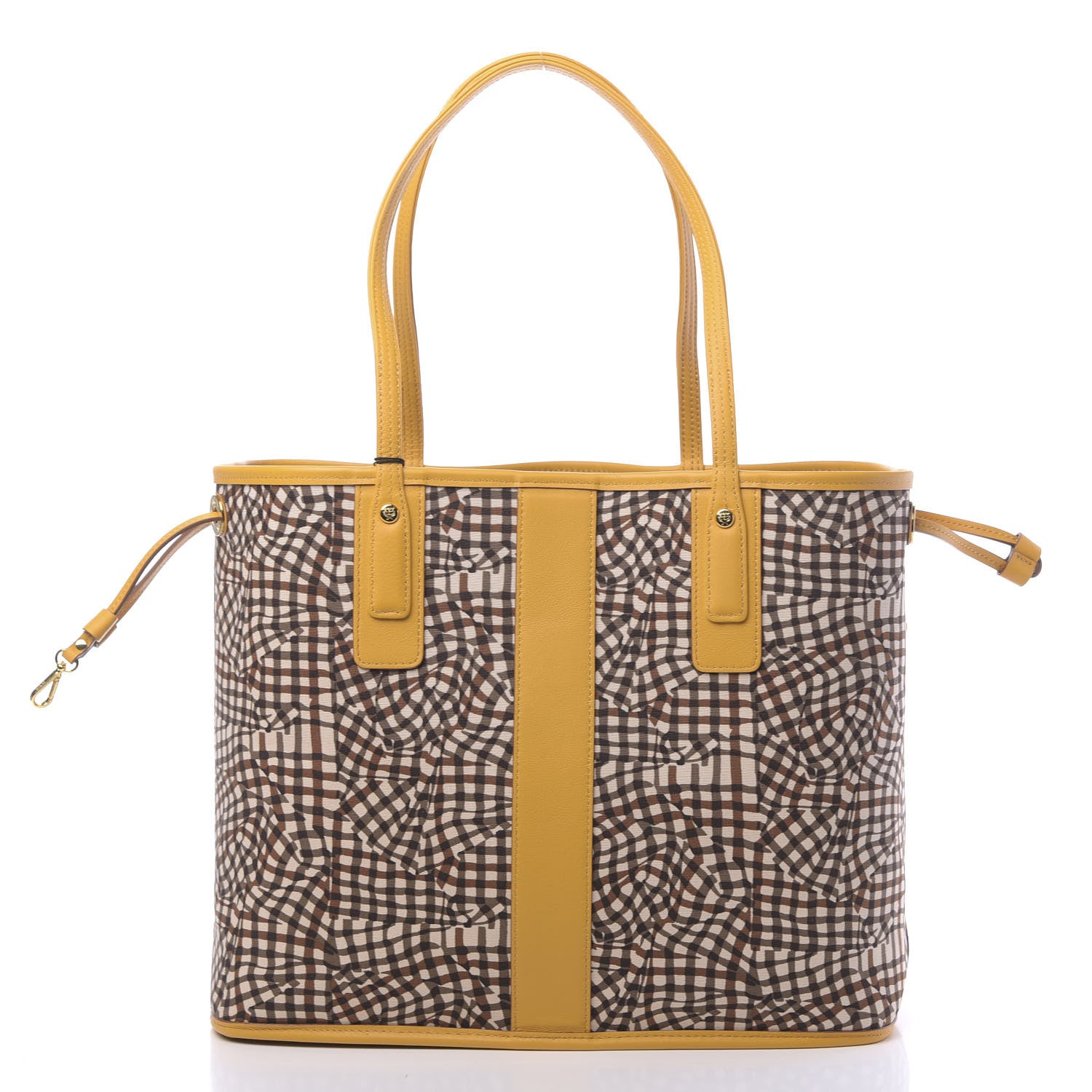 MCM Visetos Medium Liz Reversible Shopper Tote Cognac Yellow 4 of 16