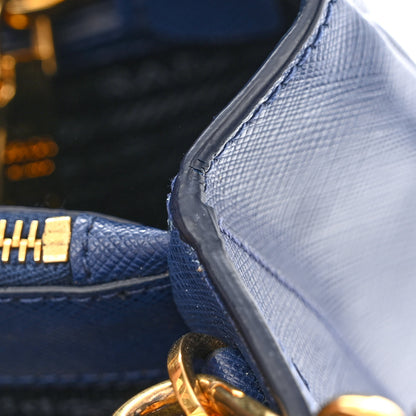 Prada Saffiano Medium Galleria Double Zip Tote Bluette 13 of 14