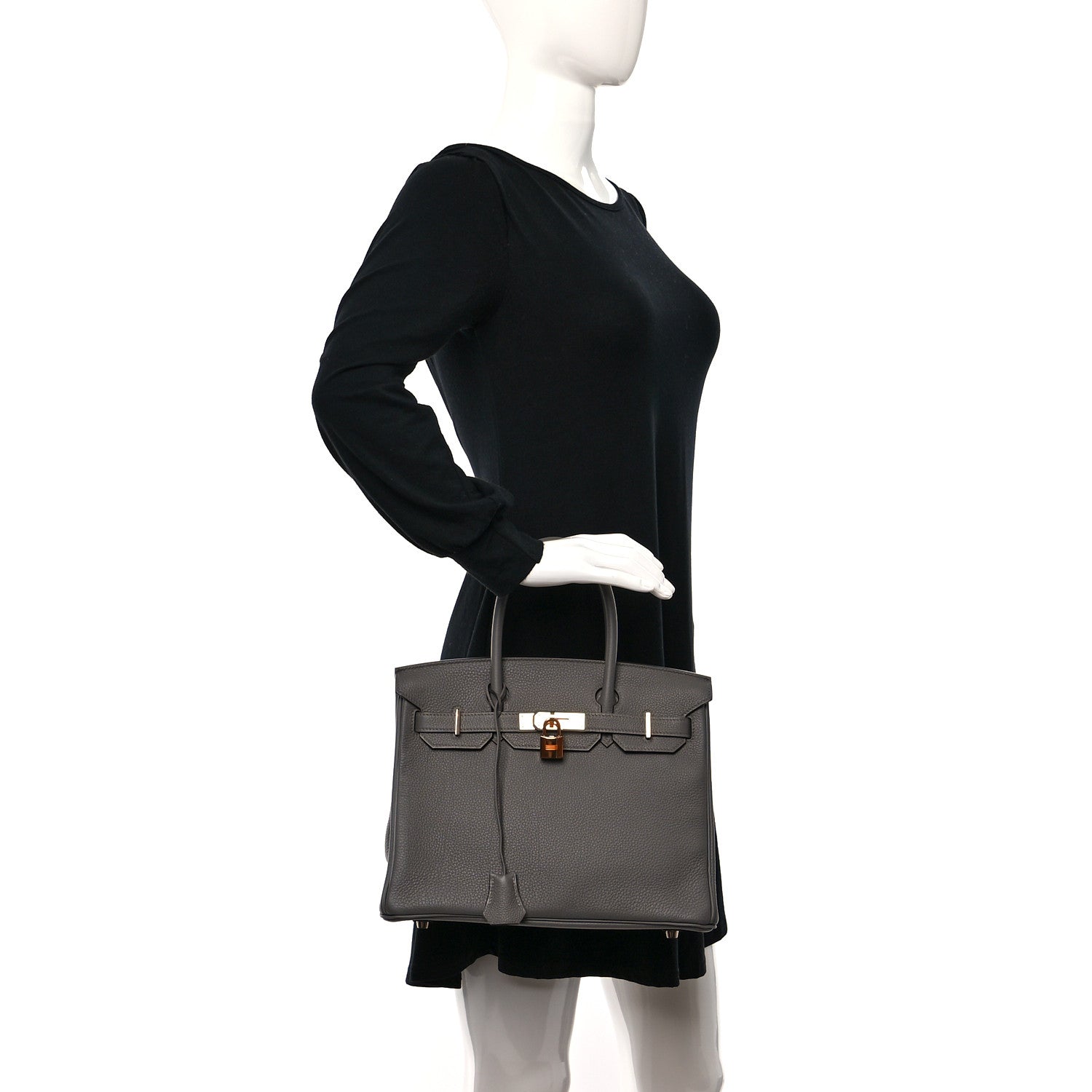 Hermes Togo Birkin 30 Gris Meyer 2 of 13