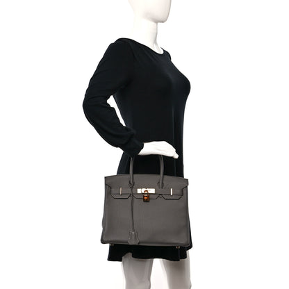 Hermes Togo Birkin 30 Gris Meyer 2 of 13