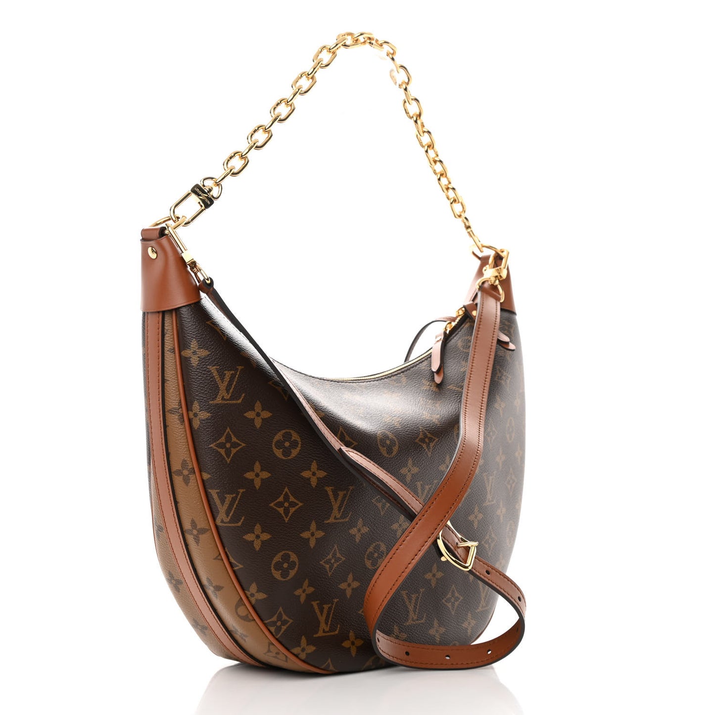 Reverse Monogram Loop Hobo