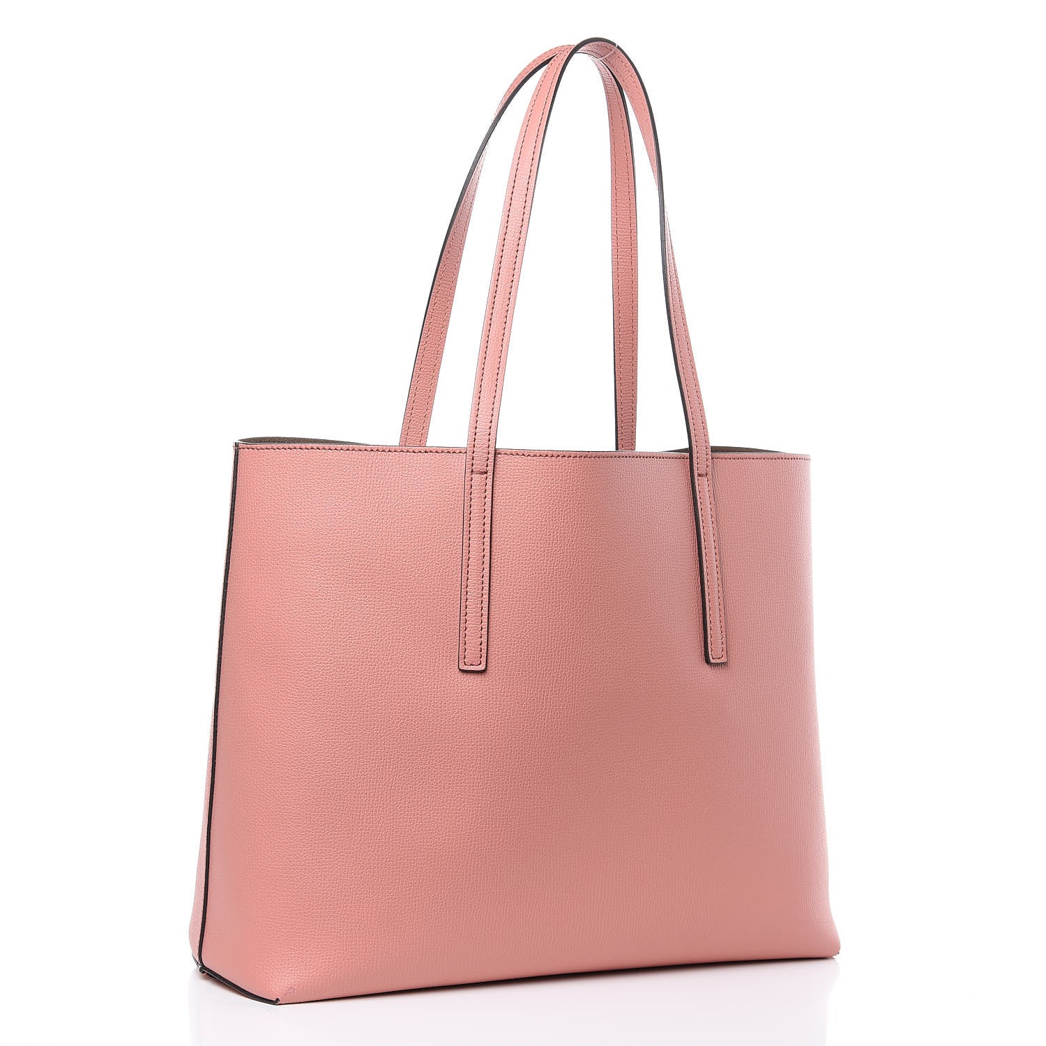 Fendi Vitello Vienna Enamel F is Fendi Shopping Tote Macaron Taupe 4 of 12