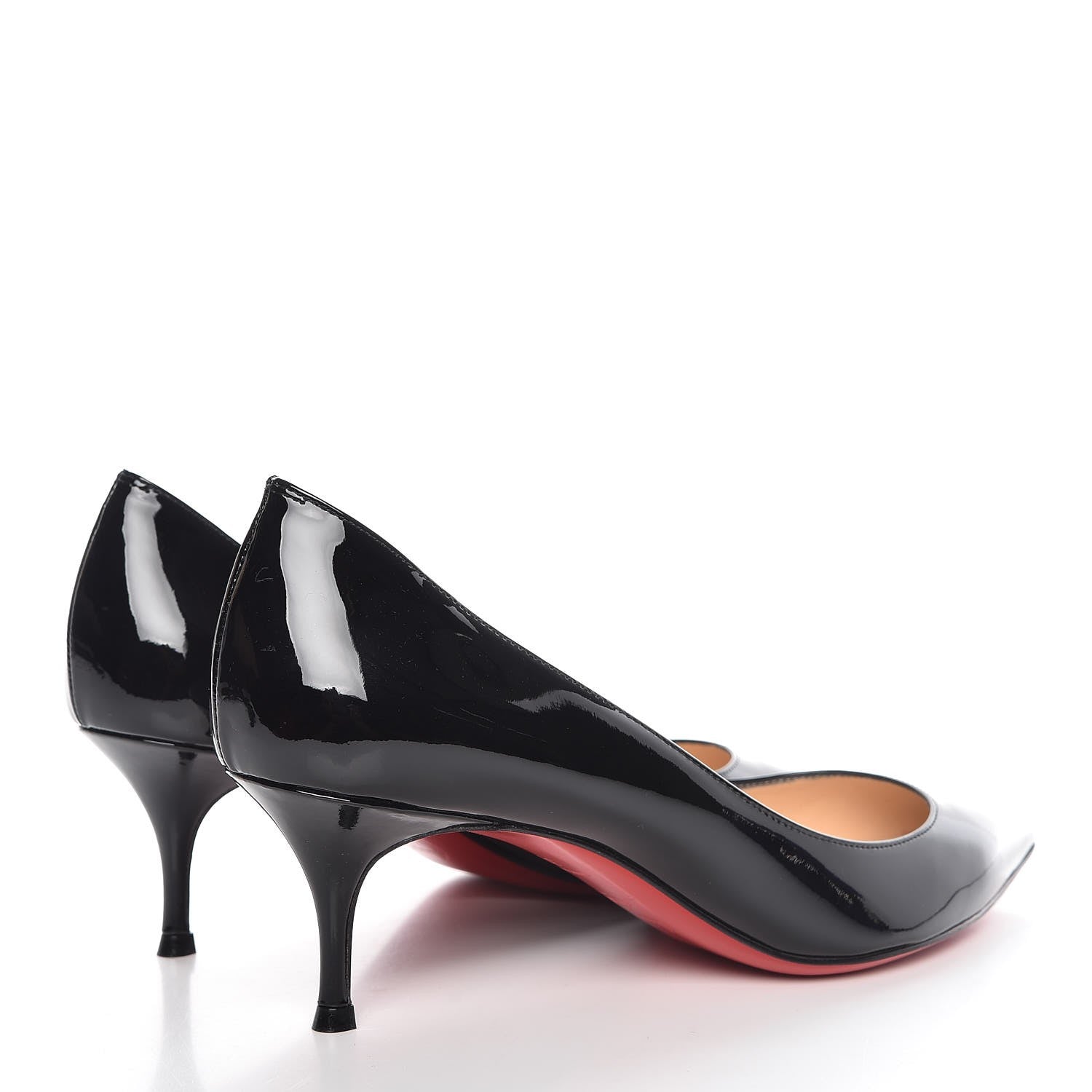 Christian Louboutin Patent Pigalle Follies 55 Pumps 39 Black 4 of 8