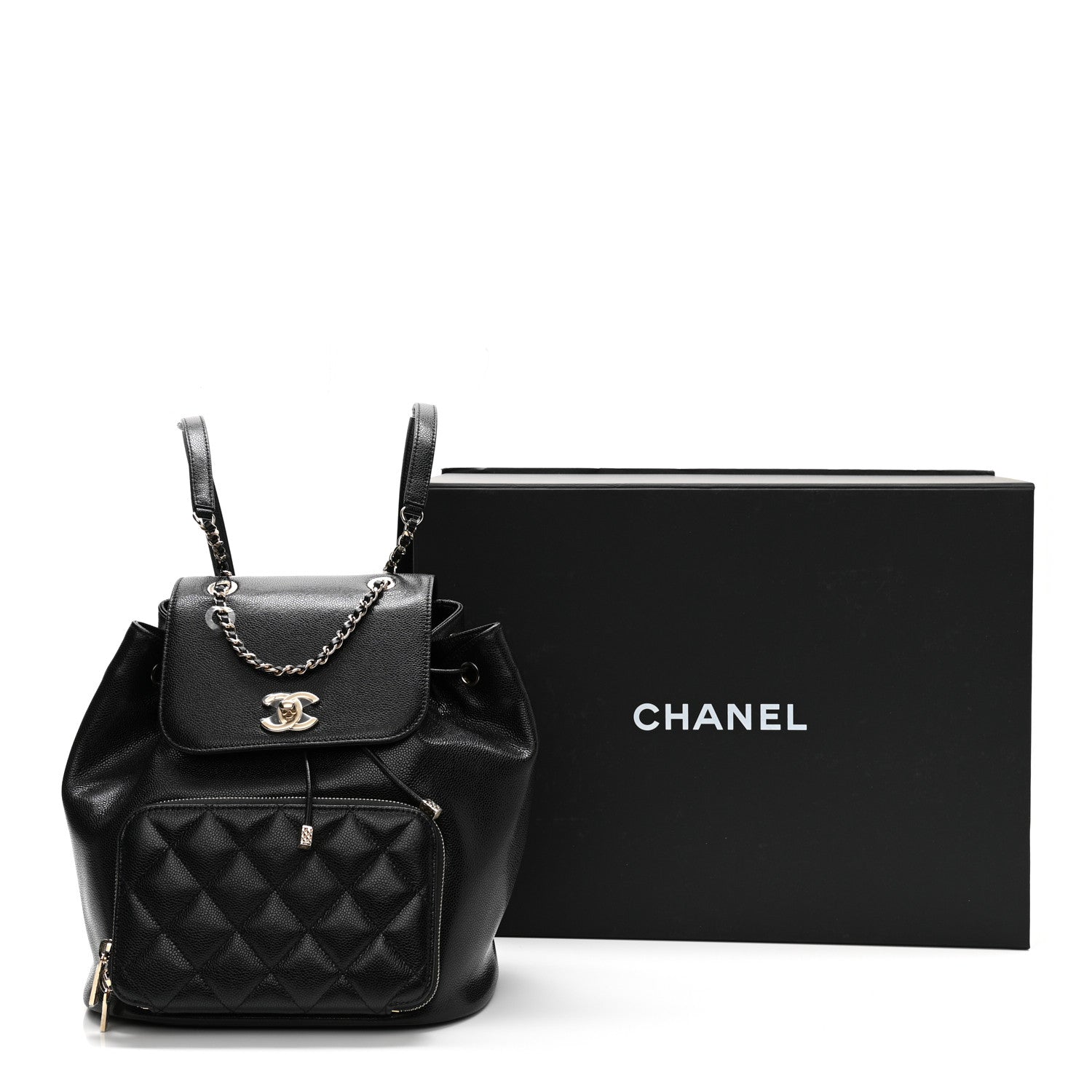 Chanel Caviar Quilted Business Affinity Backpack Black 11 of 11