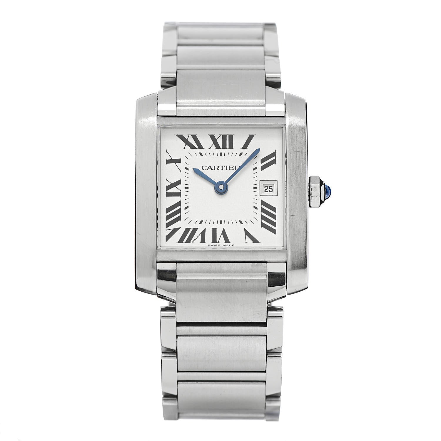 Cartier Stainless Steel 25mm Tank Francaise Quartz Watch 1 of 8