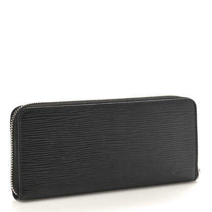 Louis Vuitton Epi Clemence Wallet Black 3 of 8