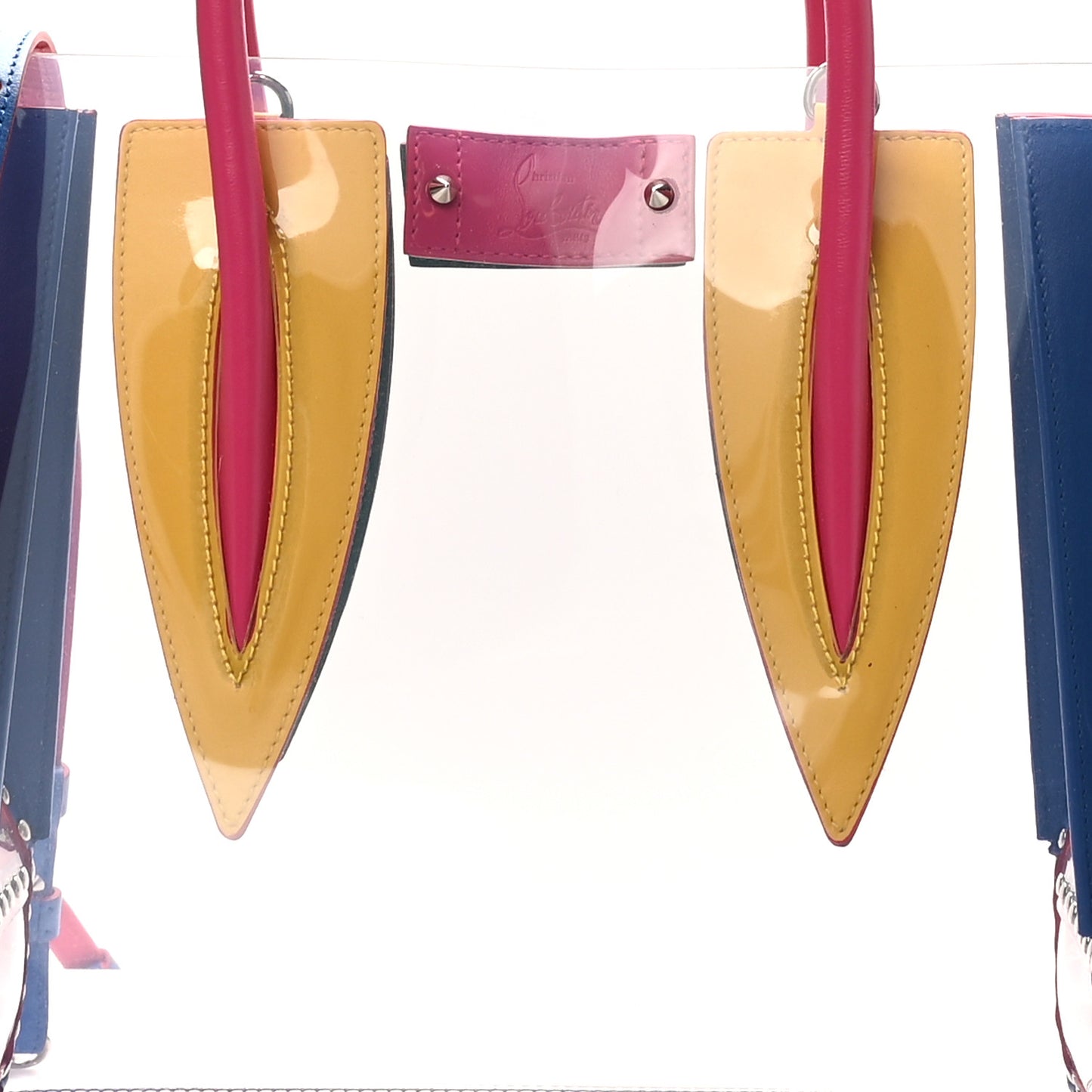 PVC Calfskin Spiked Medium Paloma Multicolor