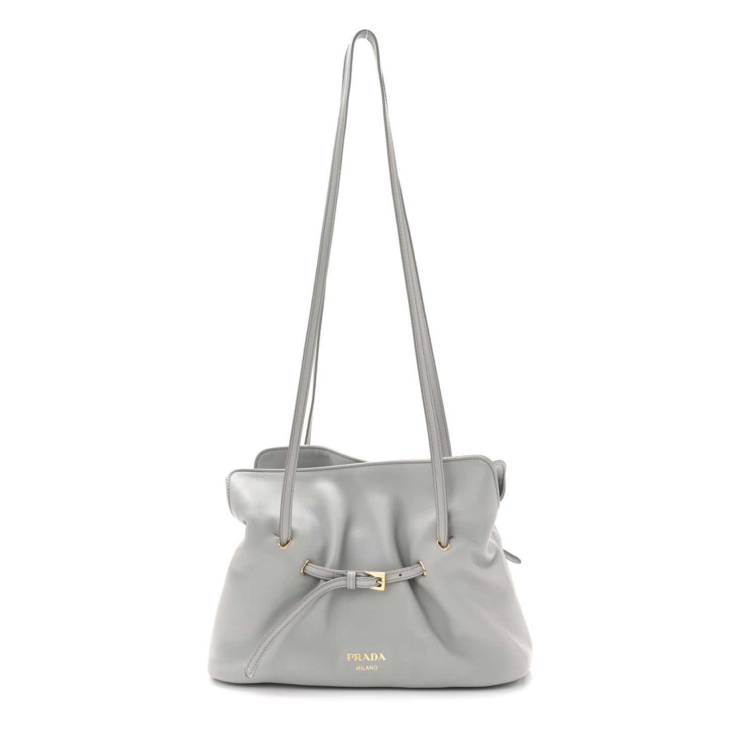Nappa Small Dada Shoulder Bag Granite Gray