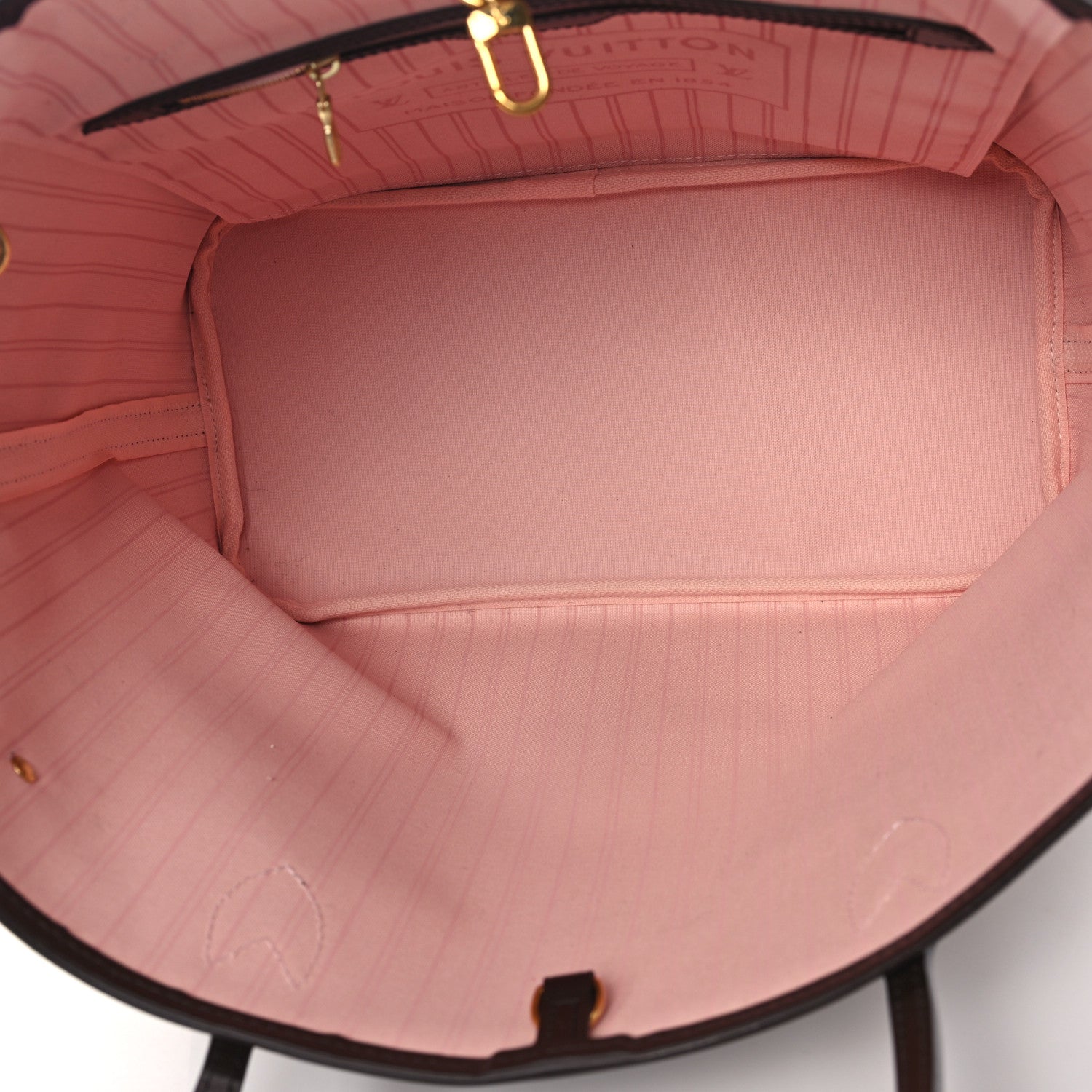 Louis Vuitton Damier Ebene Neo Neverfull MM Rose Ballerine 5 of 11