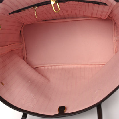 Louis Vuitton Damier Ebene Neo Neverfull MM Rose Ballerine 5 of 11