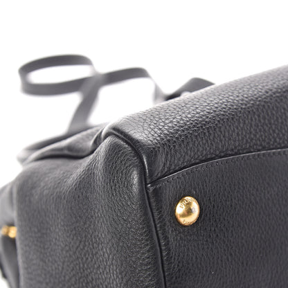 Prada Vitello Phenix Shopping Bag Black 16 of 23