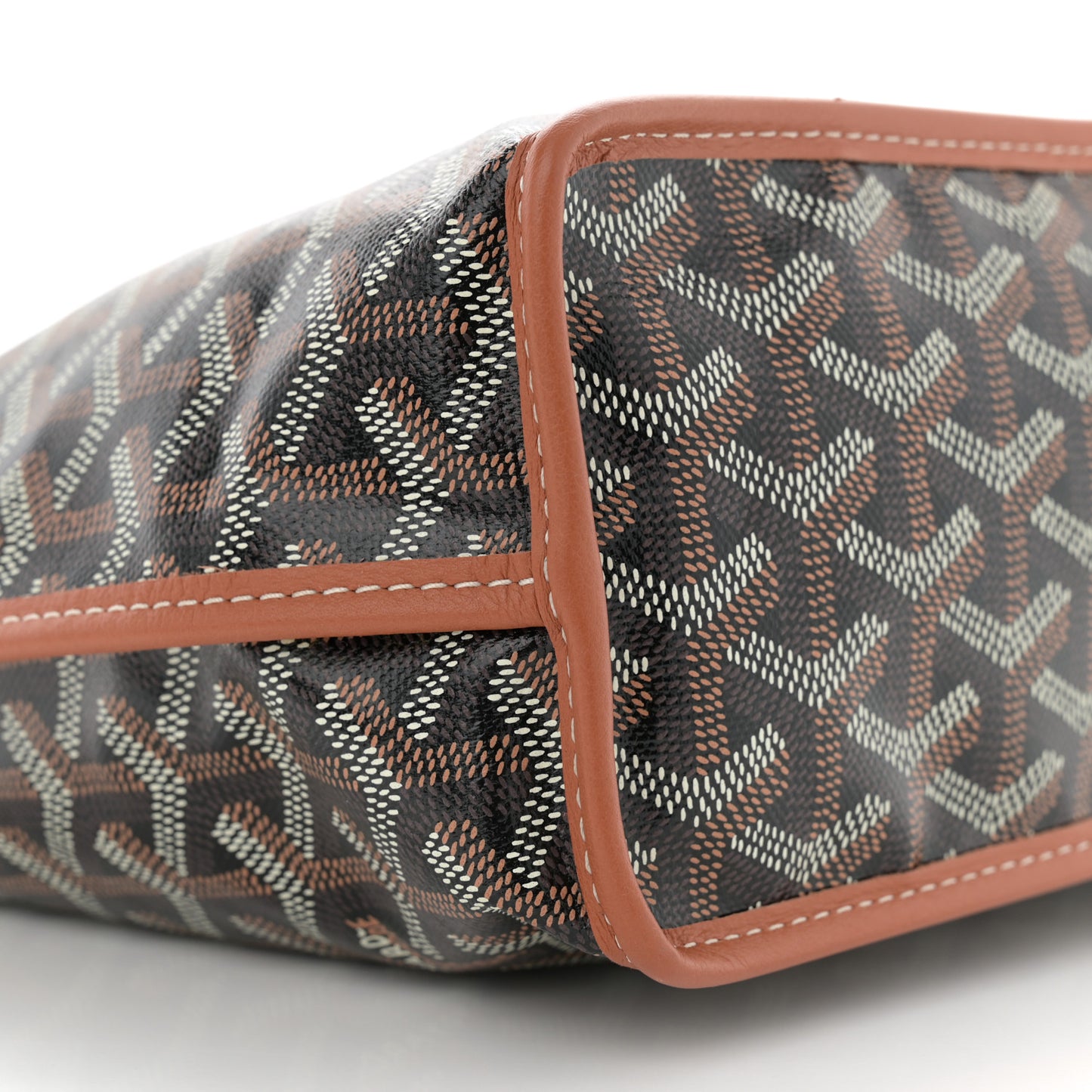 Goyardine Reversible Mini Anjou Black Gold
