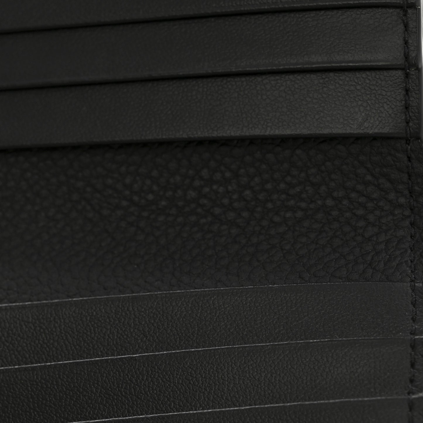 Grained Calfskin Embossed Dior Gravity BiFold Wallet Black