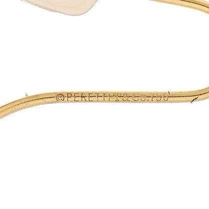 Tiffany 18K Yellow Gold Pearl Mesh Earrings 4 of 4
