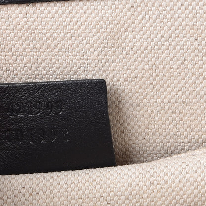 Gucci Moon Calfskin Web Large Dionysus Bamboo Top Handle Bag Black 9 of 21