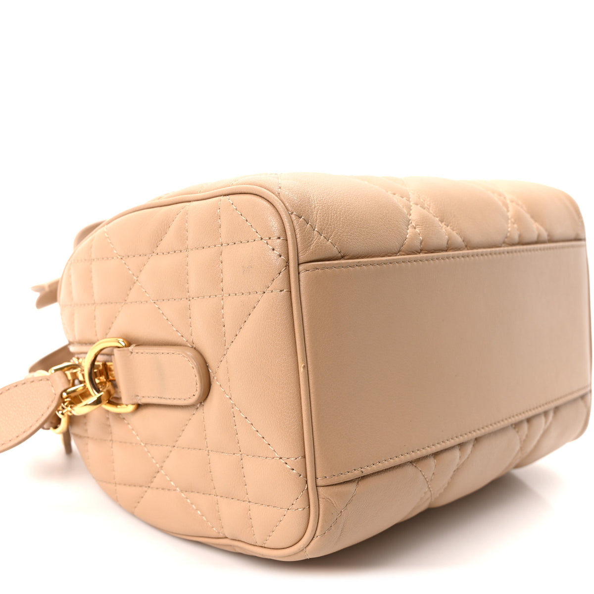 Christian Dior Calfskin Macrocannage Groove 20 Bag Biscuit 9 of 11