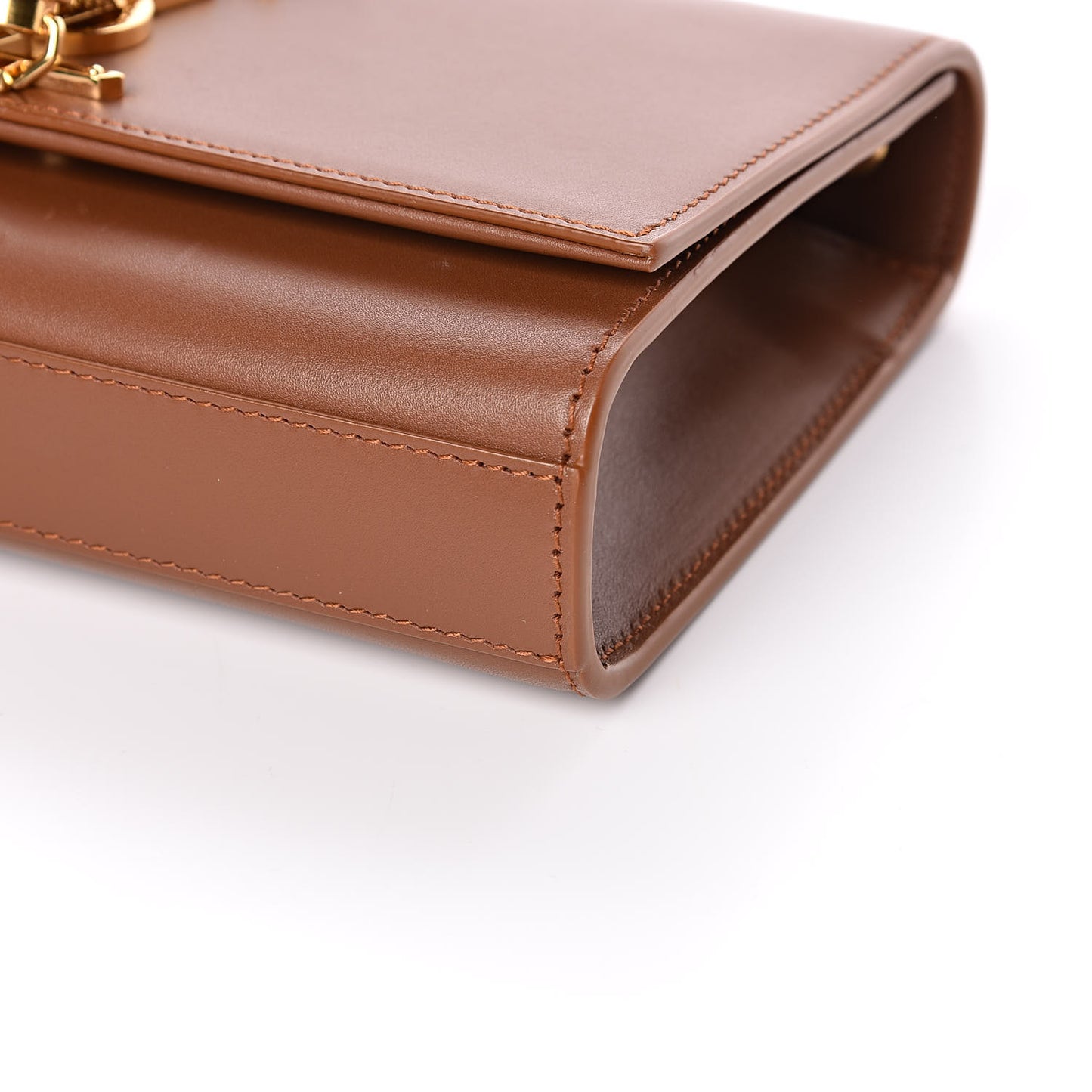 Calfskin Small Classic Monogram Kate Tassel Satchel Fauve