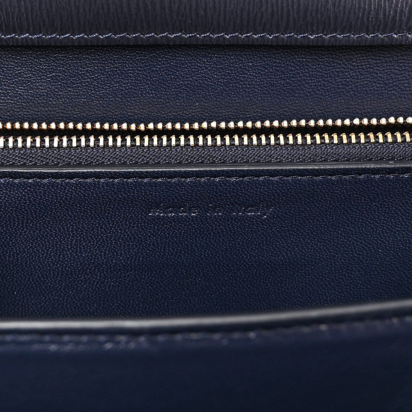 Liege Calfskin Medium Classic Box Flap Bag Dark Blue