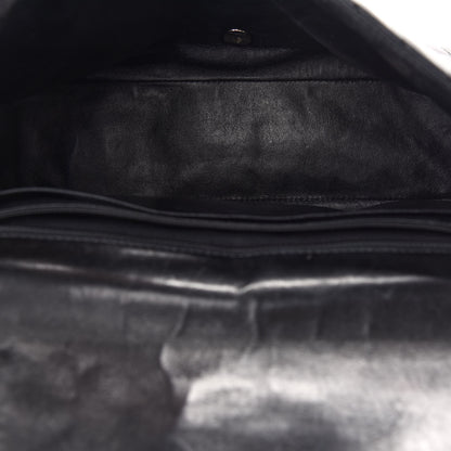 Chanel Lambskin Chevron Quilted Maxi Single Flap Black 5 of 13